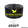 ตาข่ายกันนก หุ้ม PVC สีดำ สำหรับแผงโซล่าเซล Bird Barrier Solar Panel Guard Fence