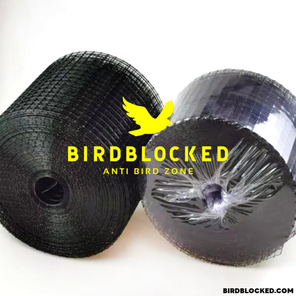 ตาข่ายกันนก หุ้ม PVC สีดำ สำหรับแผงโซล่าเซล Bird Barrier Solar Panel Guard Fence