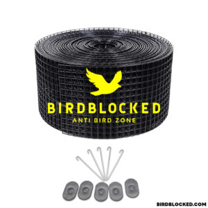 ตาข่ายกันนก หุ้ม PVC สีดำ สำหรับแผงโซล่าเซล Bird Barrier Solar Panel Guard Fence
