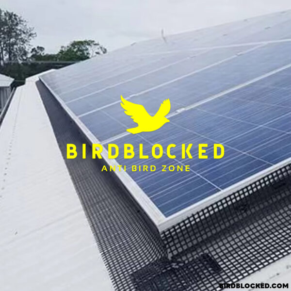ตาข่ายกันนก หุ้ม PVC สีดำ สำหรับแผงโซล่าเซล Bird Barrier Solar Panel Guard Fence