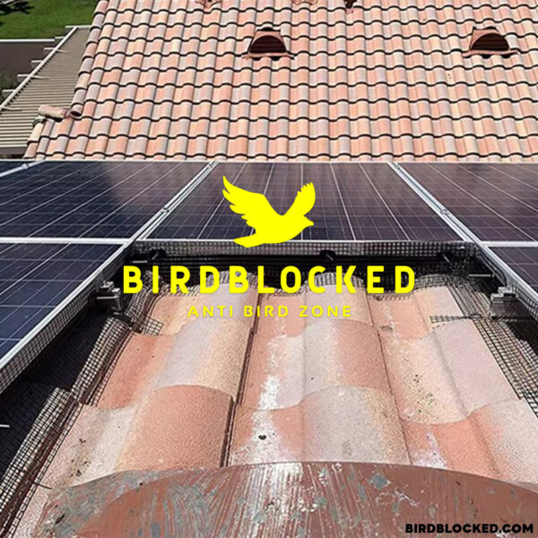 ตาข่ายกันนก หุ้ม PVC สีดำ สำหรับแผงโซล่าเซล Bird Barrier Solar Panel Guard Fence