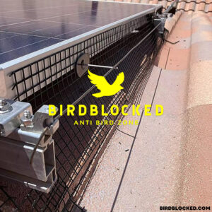 ตาข่ายกันนก หุ้ม PVC สีดำ สำหรับแผงโซล่าเซล Bird Barrier Solar Panel Guard Fence