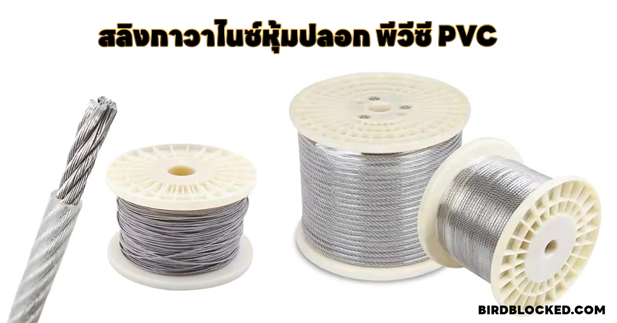 สลิงกาวาไนซ์หุ้มปลอก พีวีซี PVC